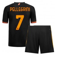 Echipament fotbal AS Roma Lorenzo Pellegrini #7 Tricou Treilea 2023-24 pentru copii maneca scurta (+ Pantaloni scurti)